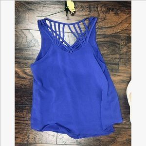 E+M Blue Light Weight Tank Top Size S/M